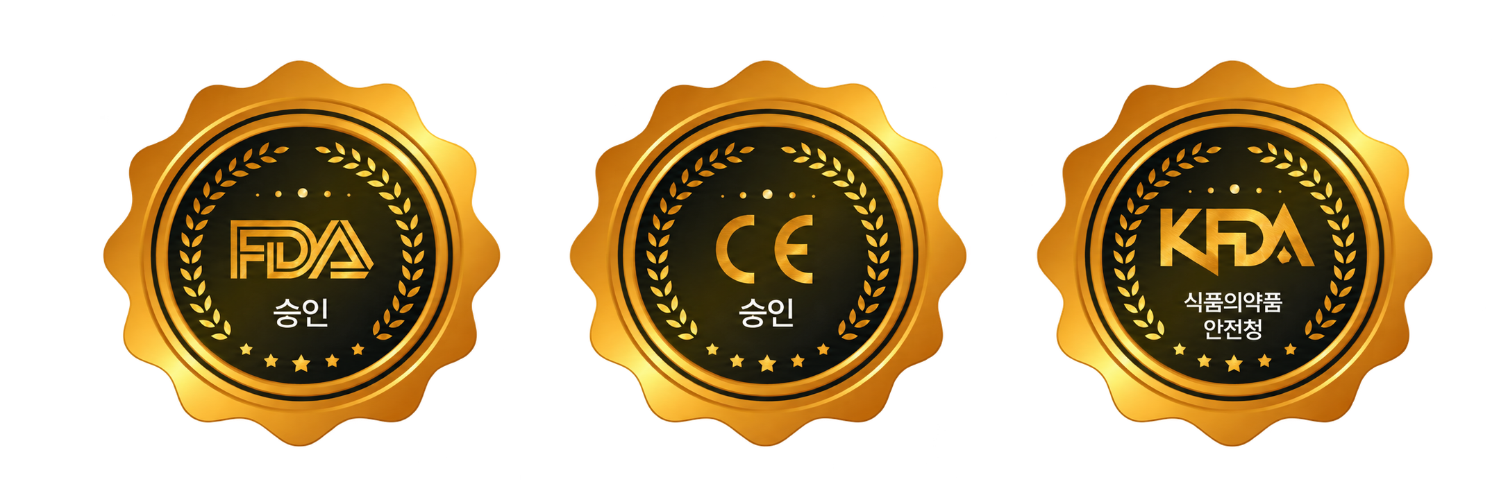 기존 FDA, CE, KFDA 표시