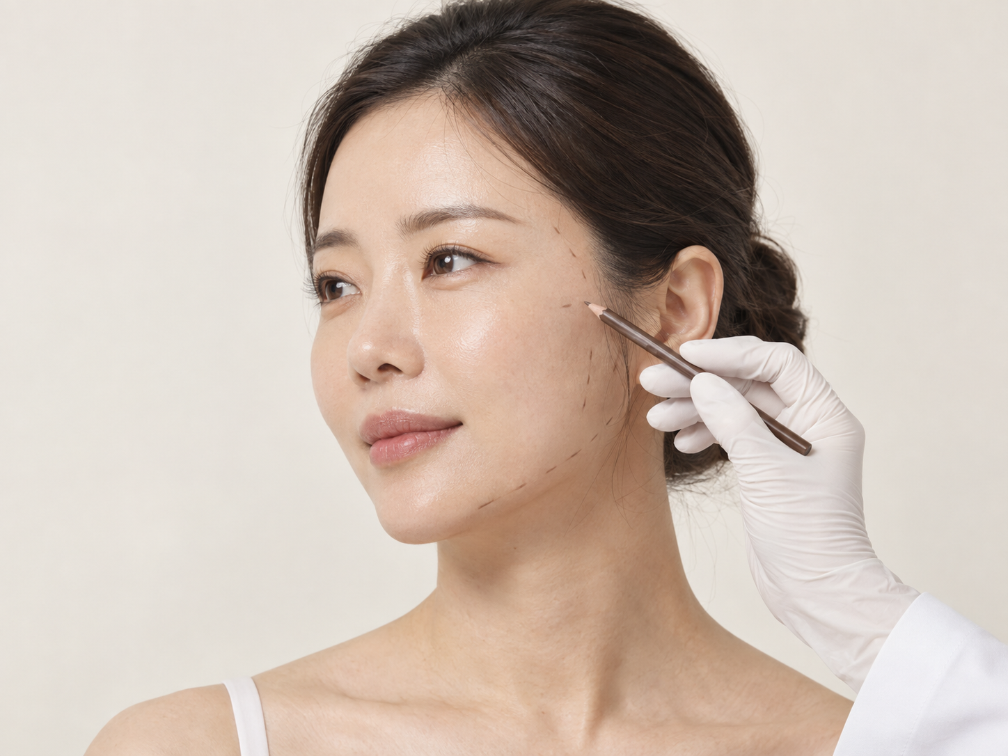 얼굴 윤곽 디자인 참고 사진